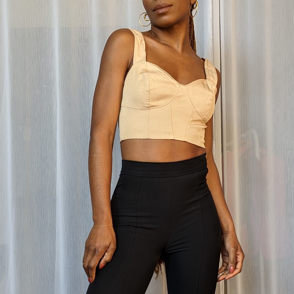 Marciano Guess Provence Nude Bustier Top / Size XS